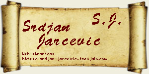 Srđan Jarčević vizit kartica